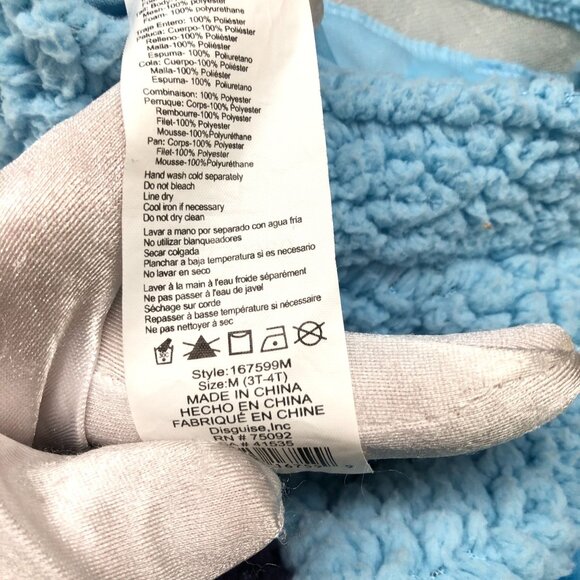 Kids 3T-4T Bluey Costume Suit Blue Hooded One Piece Plush Halloween Play - Picture 5 of 7